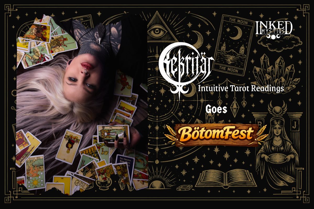 Kekritär Bötömfesteillä La 25.7. tekemässä tarot-tulkintoja