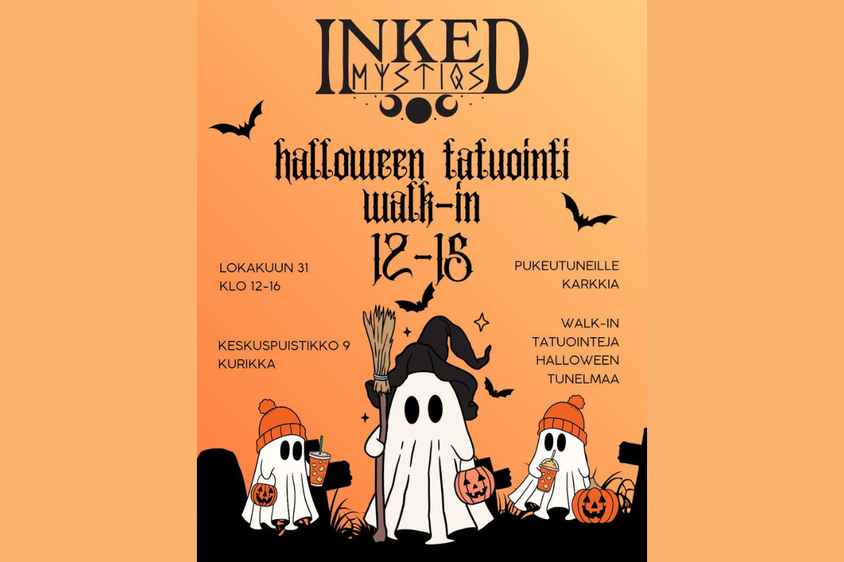 Halloween Tatuointi Walk-in 31.10.