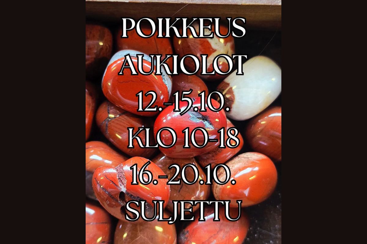 Kurikan liikkeessä poikkeusaukioloajat viikoilla 42 ja 43
