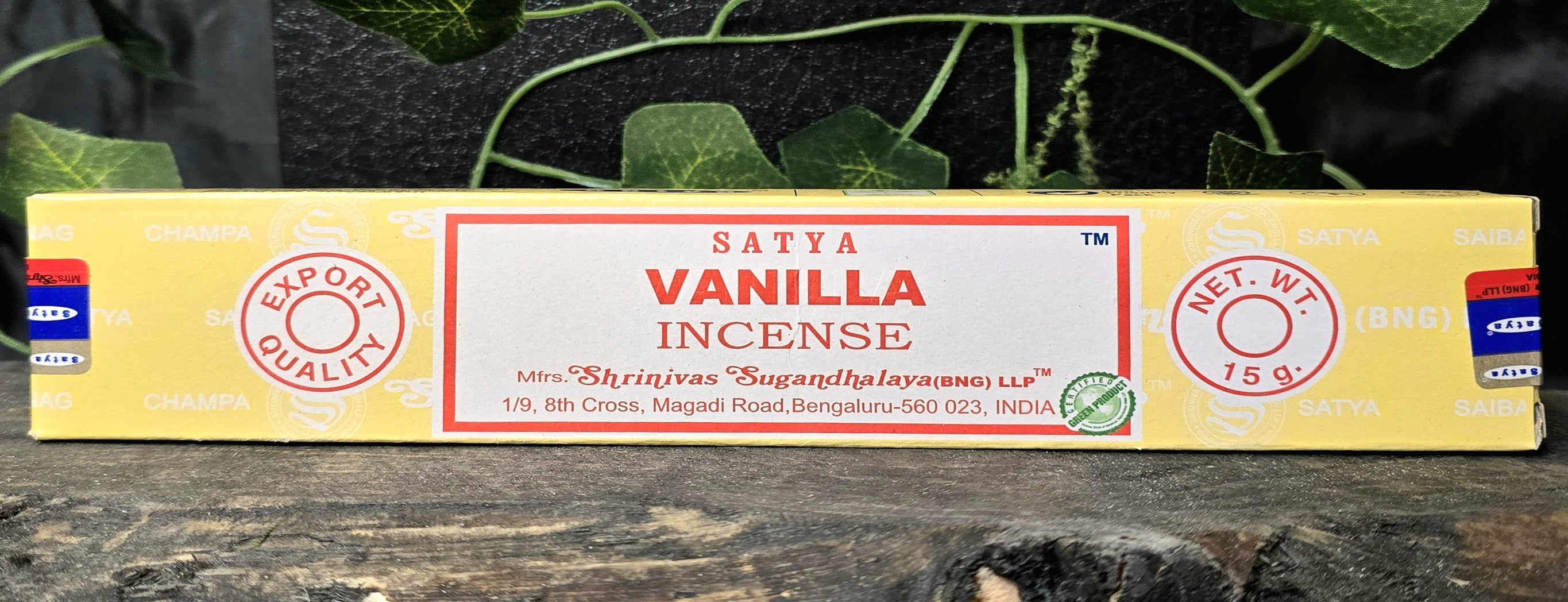 Satya Vanilla Suitsukkeet