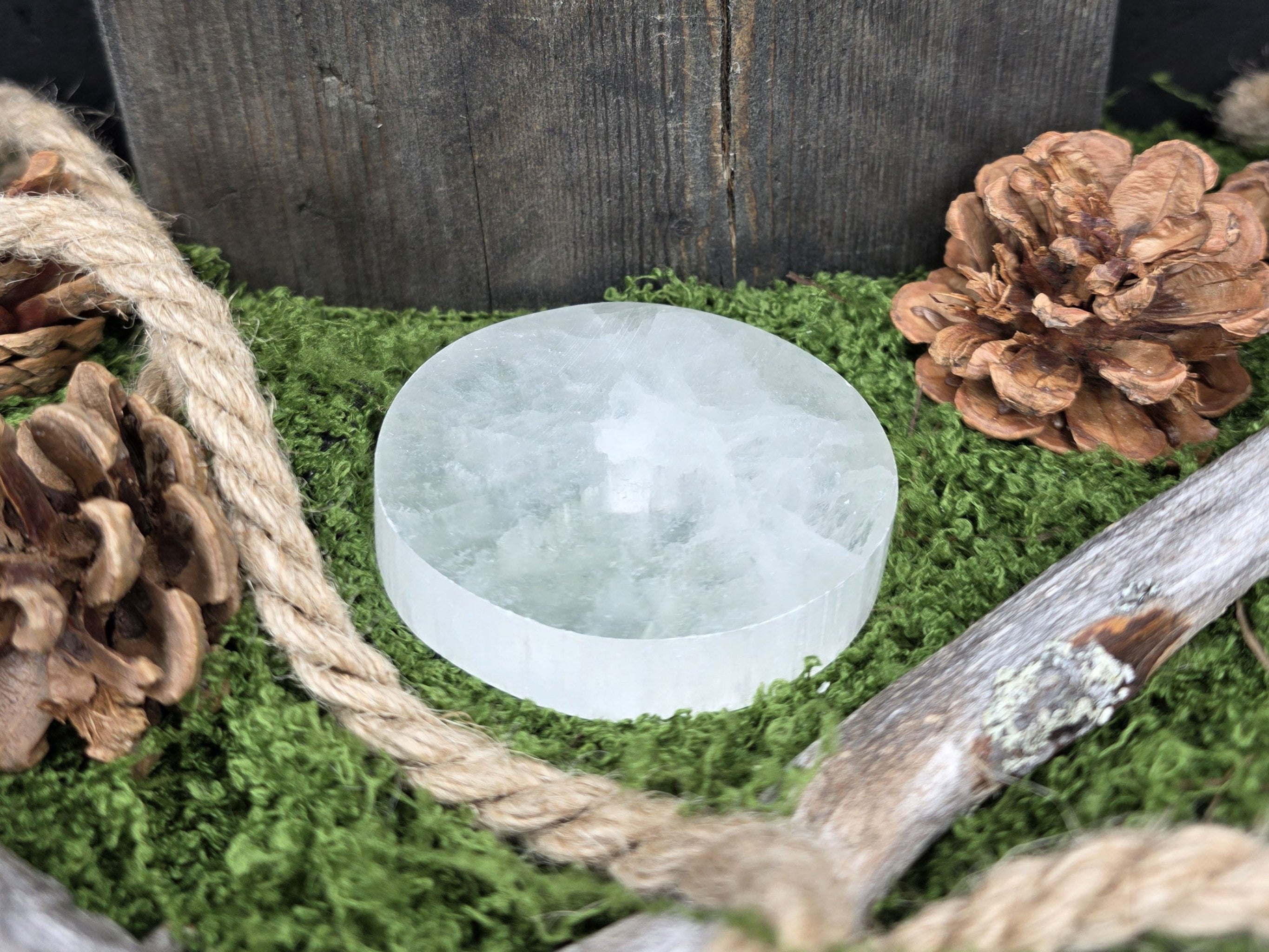 Seleniittikiekko 6,5cm