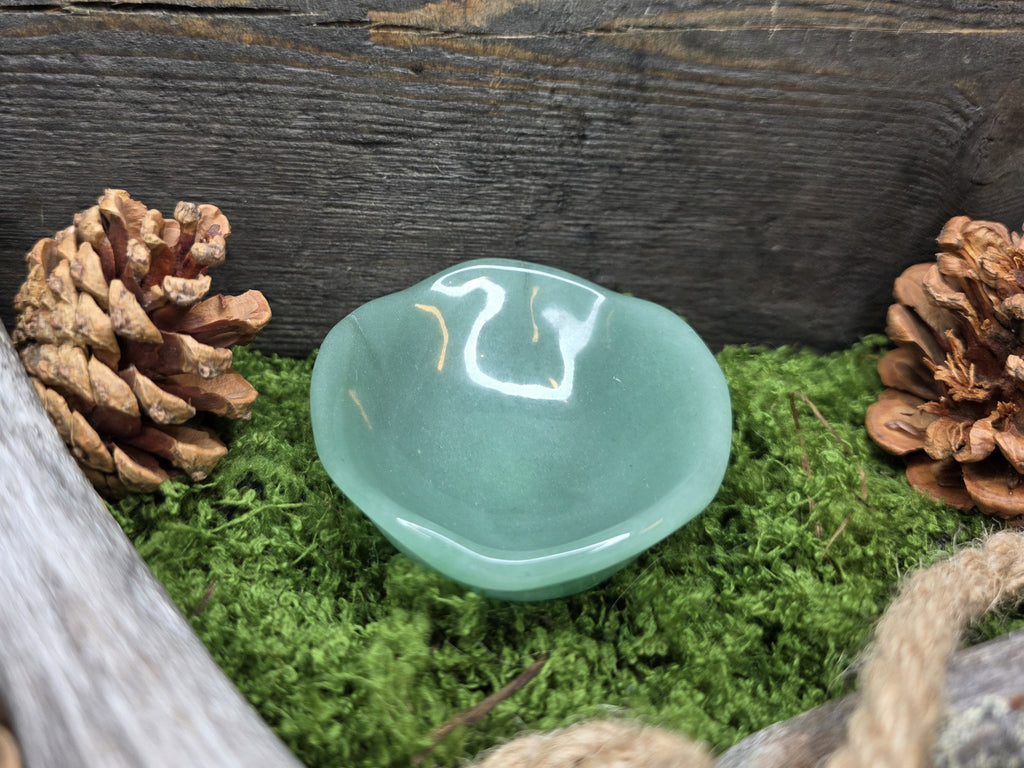 Vihreä aventuriini freeform kulho