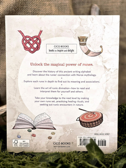 Laura Daligan englanninkielinen kirja A Guide to Reading the Runes- Harness the wisdom and power of the ancient Norse symbols.