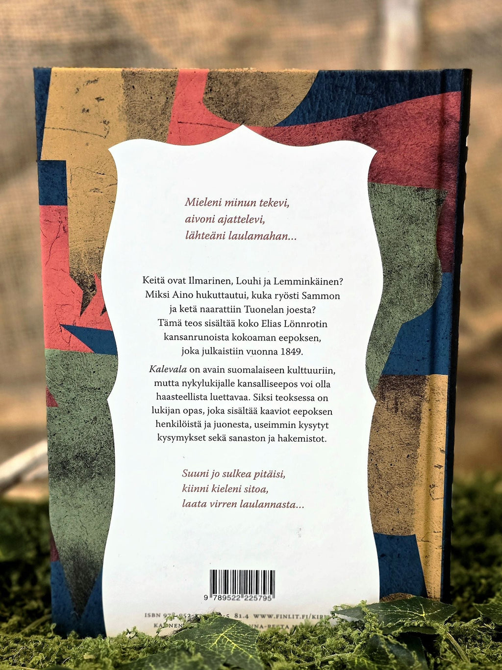 Kalevala ja opas sen lukemiseen. Toimittaja Liisa Kaski. Inked Mystiqs noitakaupasta. takakansi.