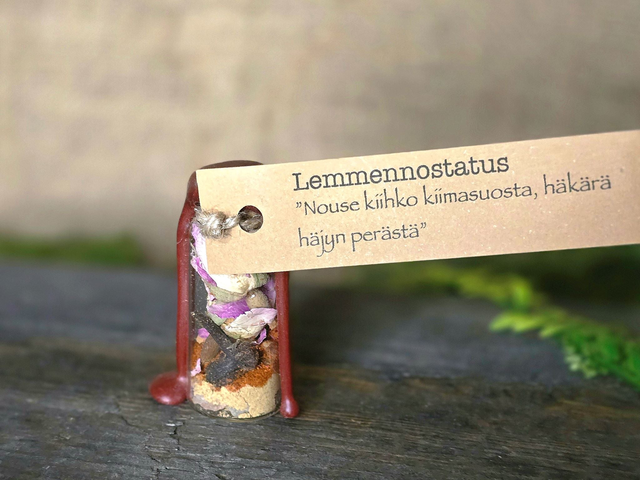 Loitsupullo lemmennostatukseen.