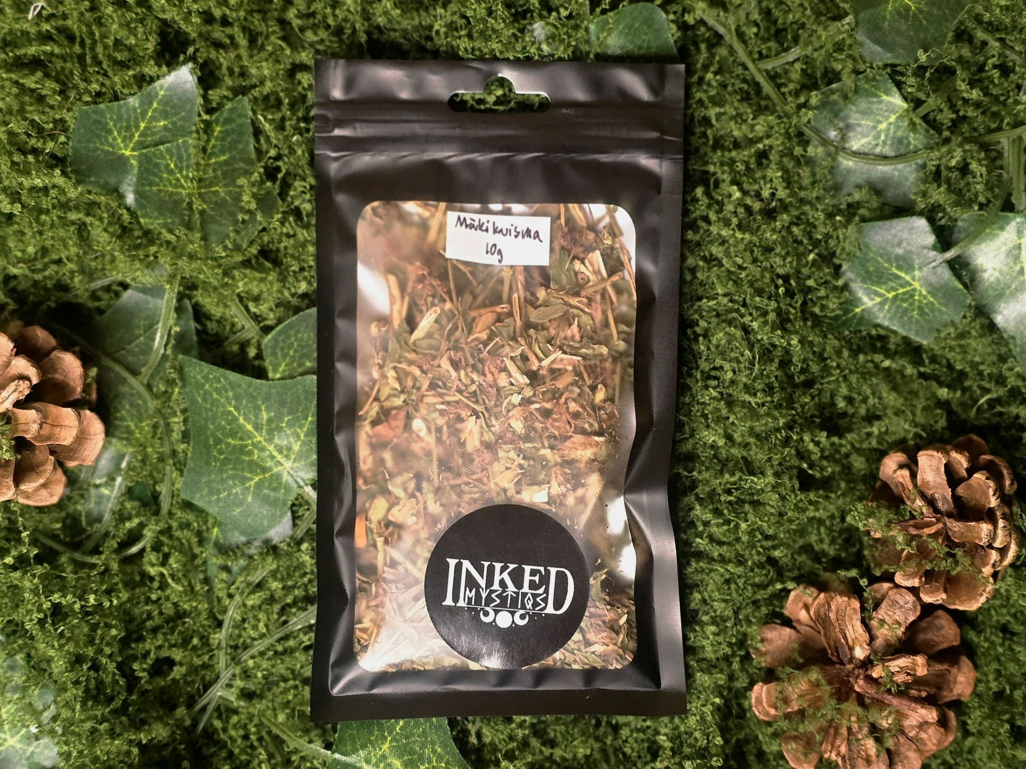 Mäkikuisma 10g pakkauksessa.