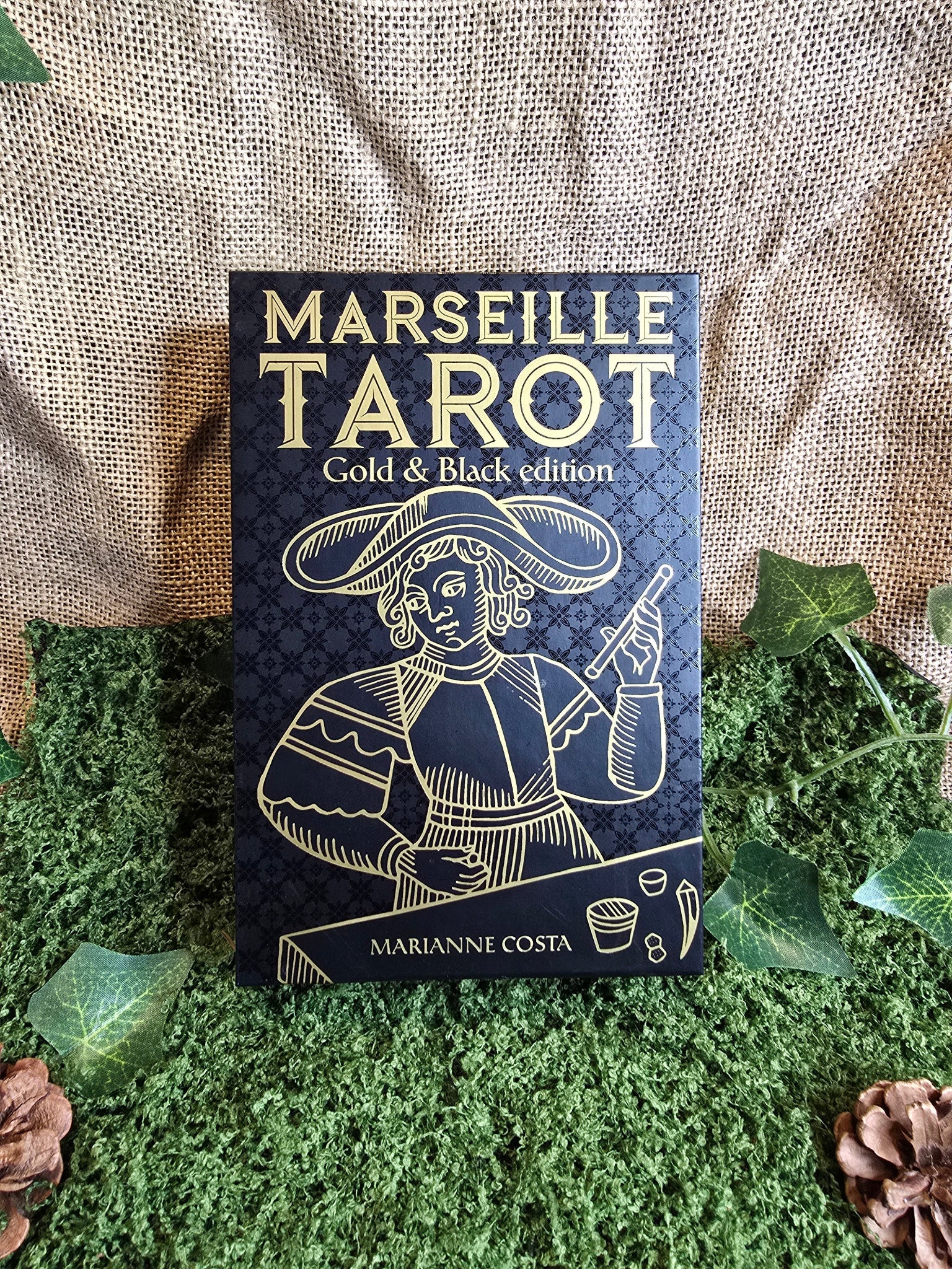 Marseille Tarot Gold & Black Edition - tarotkortit - Inked Mystiqs