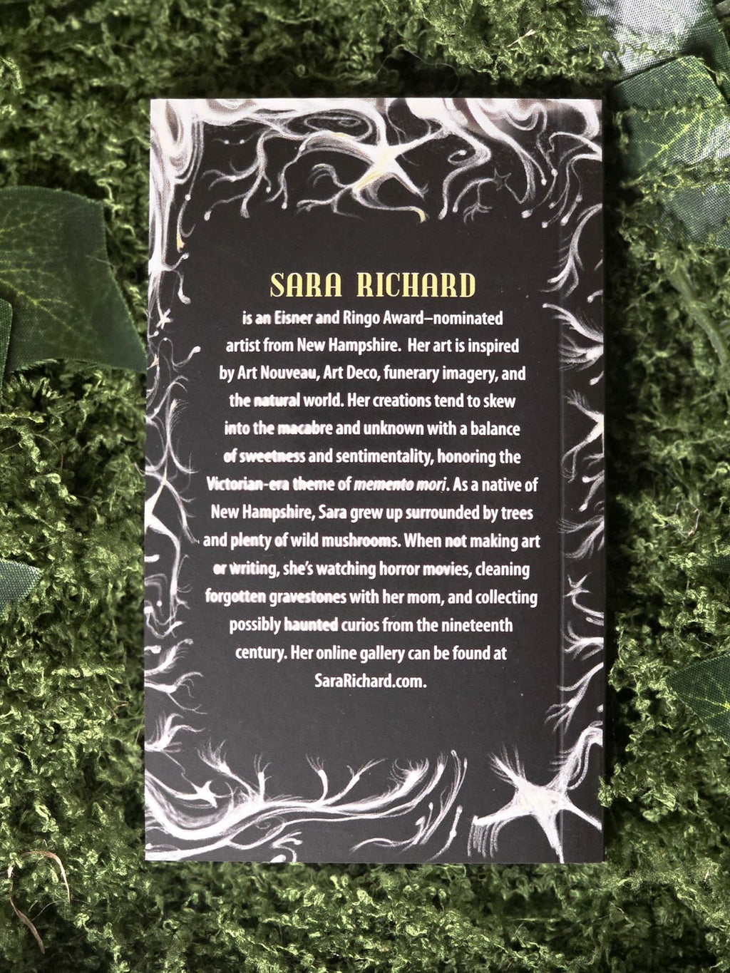 Midnight magic tarot deck of mushrooms. 