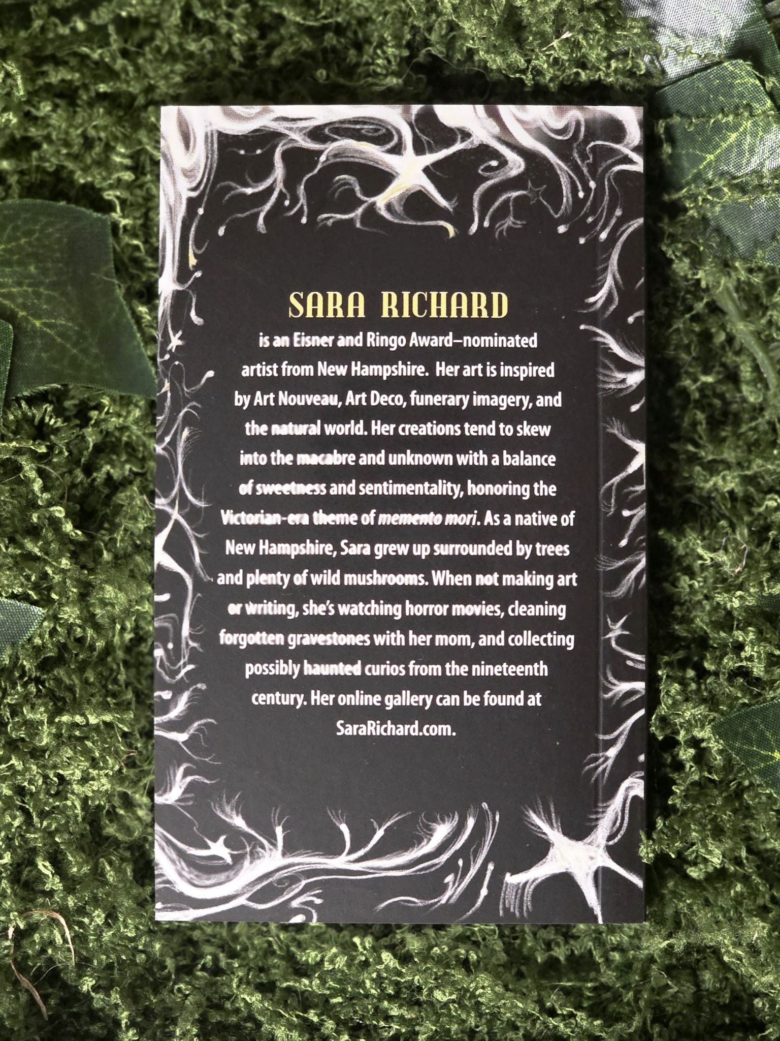 Midnight magic tarot deck of mushrooms. 