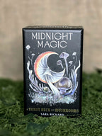 Midnight magic tarot deck of mushrooms. 