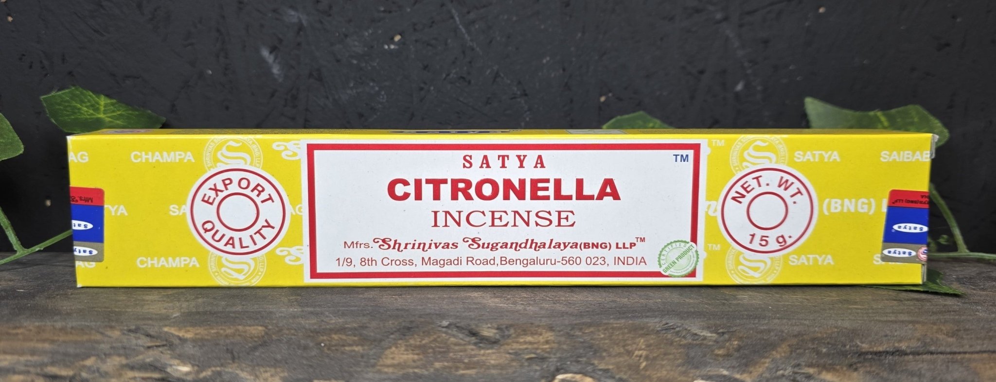 Satya Citronella Suitsukkeet - Inked Mystiqs