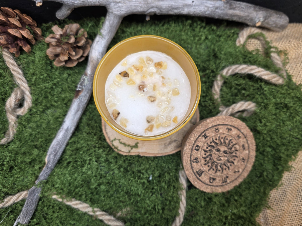 Tuoksuvat Horoskooppikynttilät kristalleilla, 12 erilaista - Inked Mystiqs